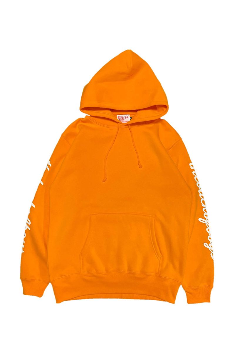 TheBackOfBoys(UobNIu{[CY) Arm Logo Pullover Hoodie ORANGE