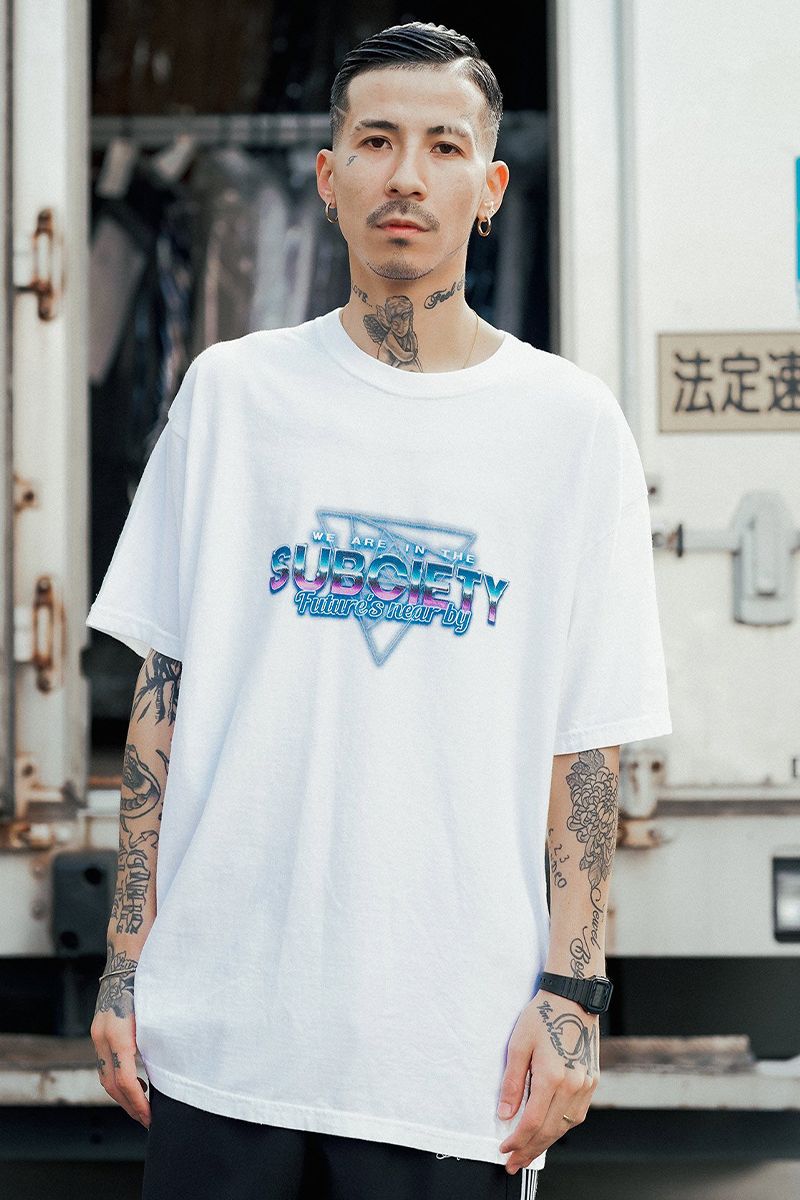 Subciety サブサエティ ATLAS TEE WHITE