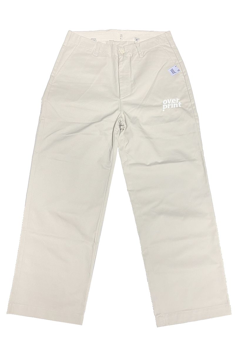 over print(オーバープリント) WIDE PANTS T-04 *UNIVERSAL OVERALL (ivory)