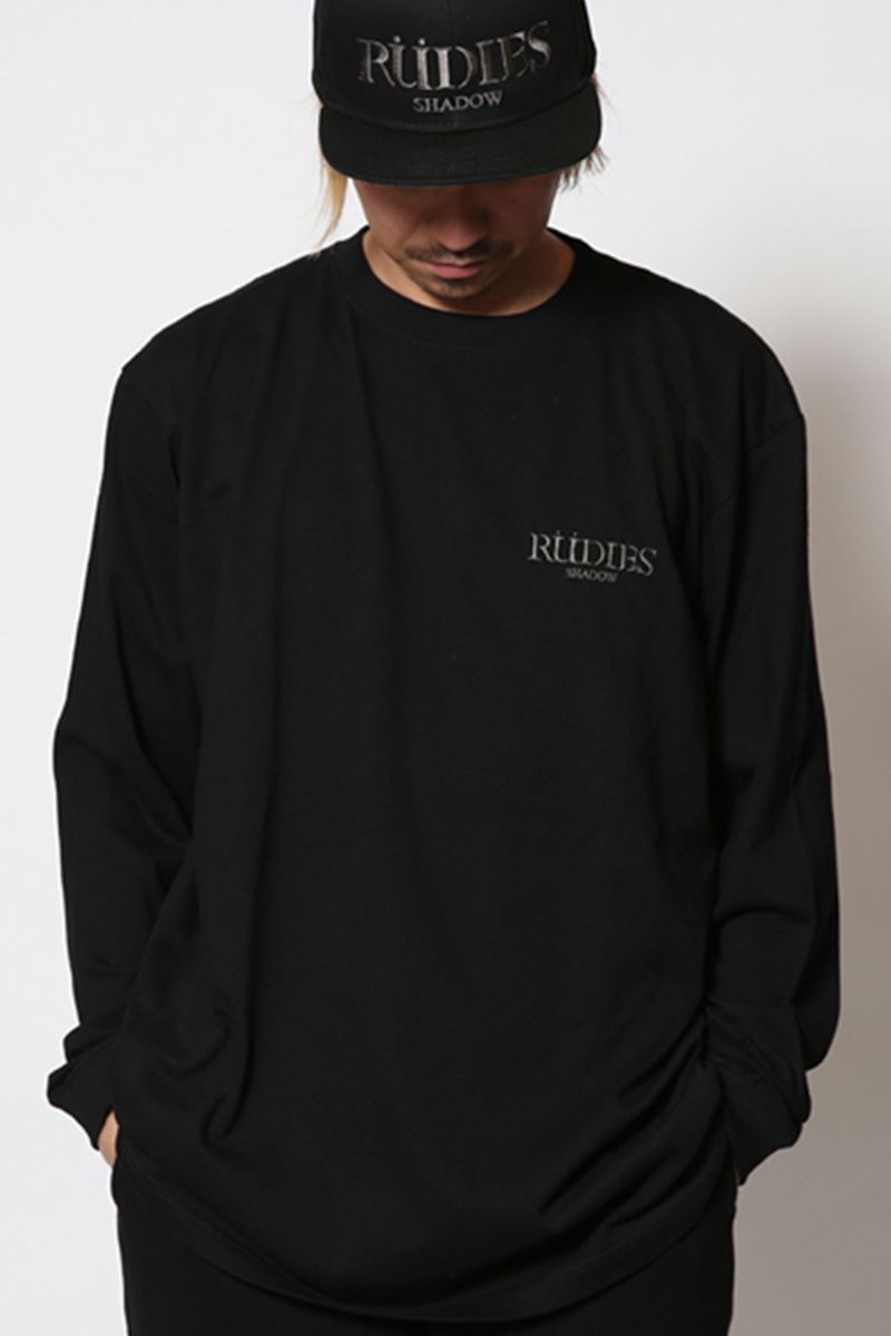 RUDIE'S(ルーディーズ) SHADOW LOGO LS TEE BLACK