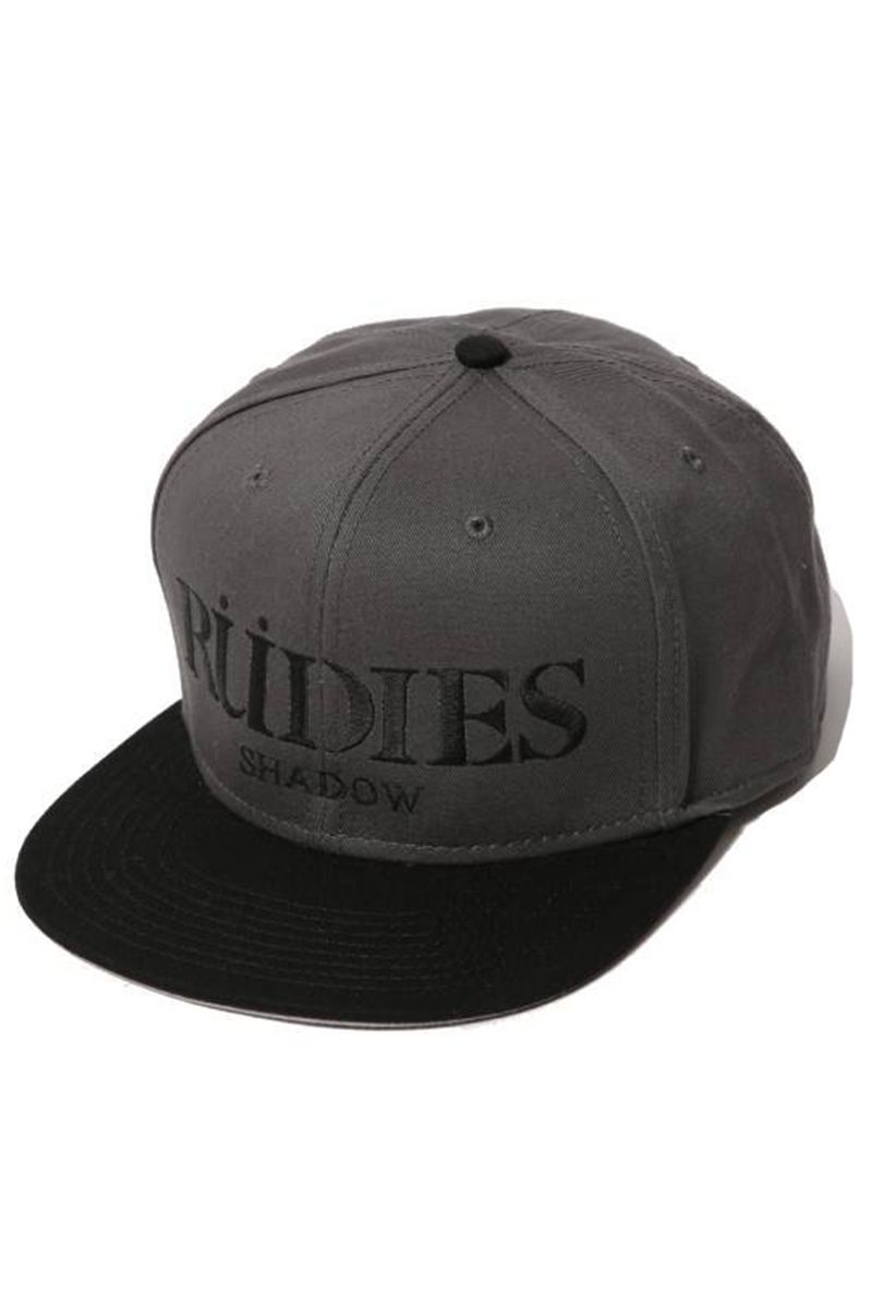 RUDIE'S(ルーディーズ) SHADOW LOGO SNAPBACK CAP DGY/BLK