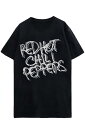 RED HOT CHILI PEPPERS UNISEX T-SHIRT: BLACK & WHITE LOGO?