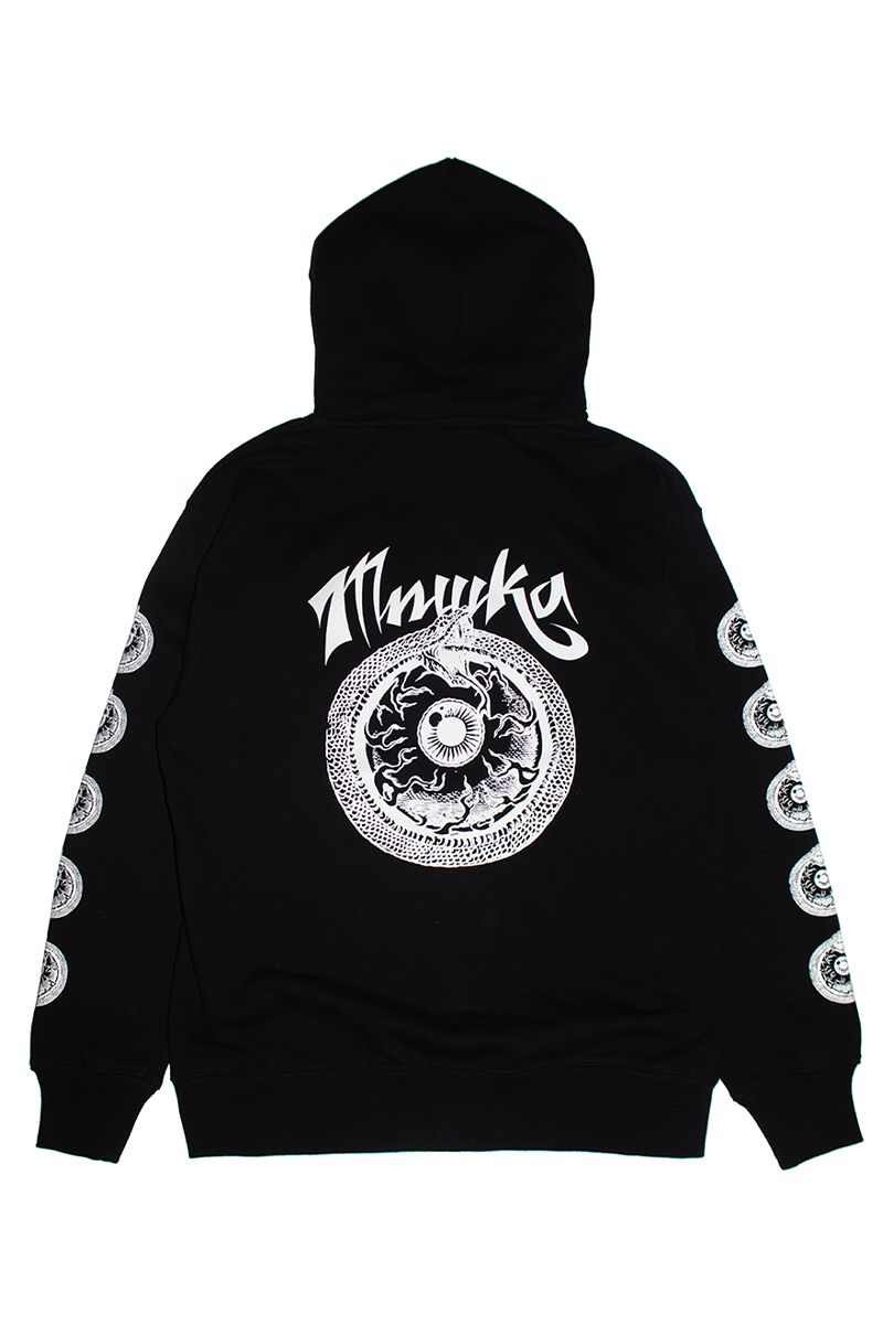 MISHKA (~VJ) INFINITE PAIN ZIP-UP HOODIE MIDZH-01 BLACK