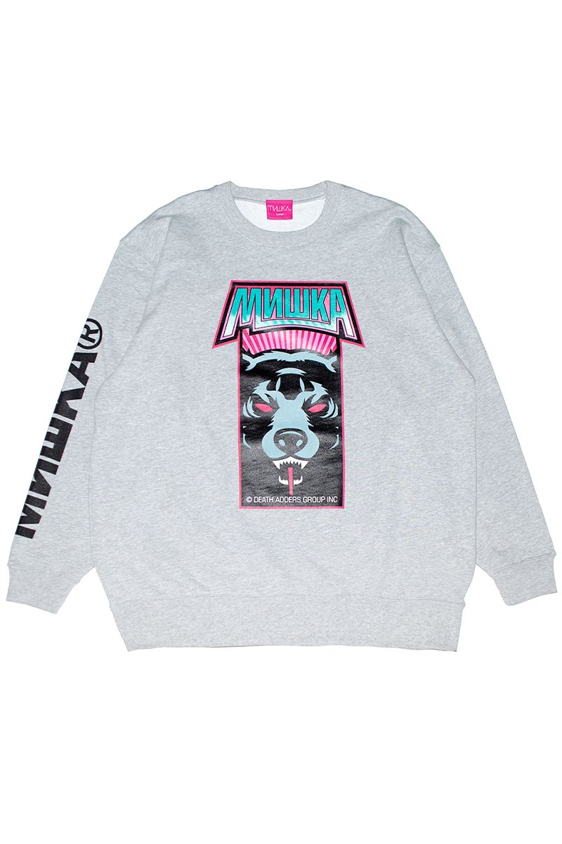 MISHKA (~VJ) ADDERS GROUP INC. CREWNECK SWEAT MIFCR-01 A.GREY