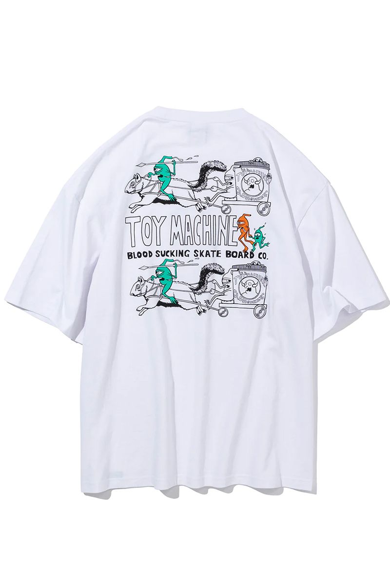 TOY MACHINE (gC}V[) TALLY HO SS TEE WHITE