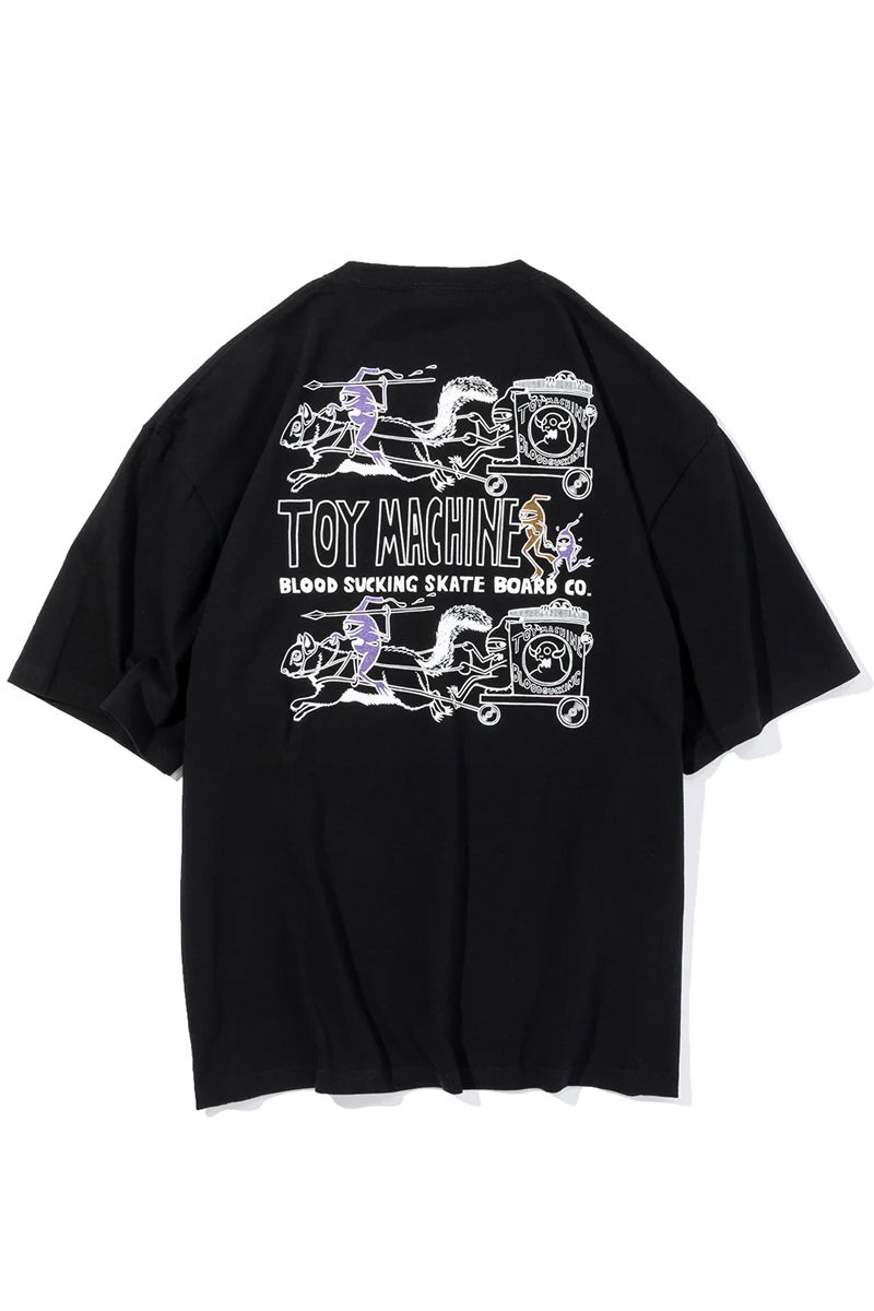 TOY MACHINE (gC}V[) TALLY HO SS TEE BLACK