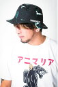 ANIMALIA (Aj}A) SWAGGER BACKET HAT- SKUNK@BLACK