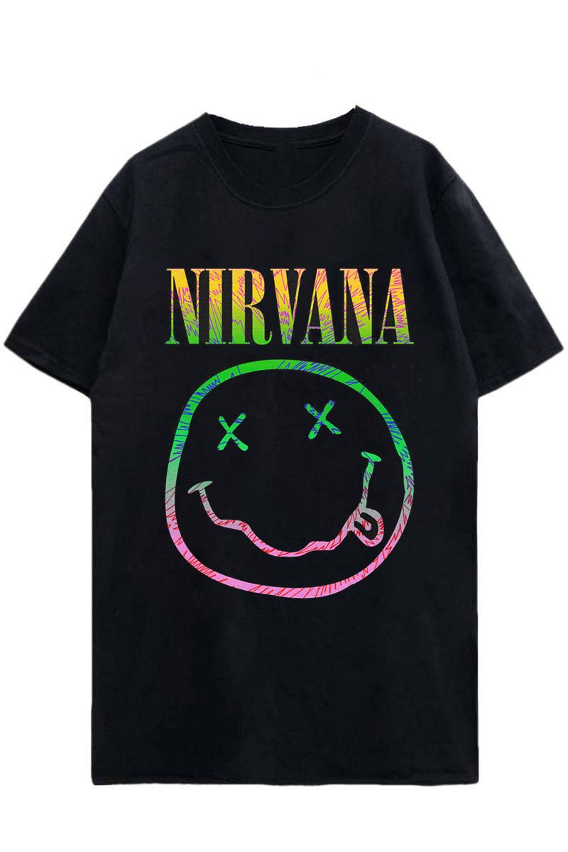 NIRVANA UNISEX T-SHIRT: SORBET RAY Happy Face