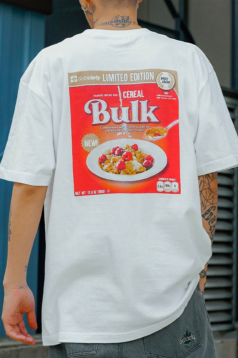 Subciety (サブサエティ) Cereal TEE WHITE