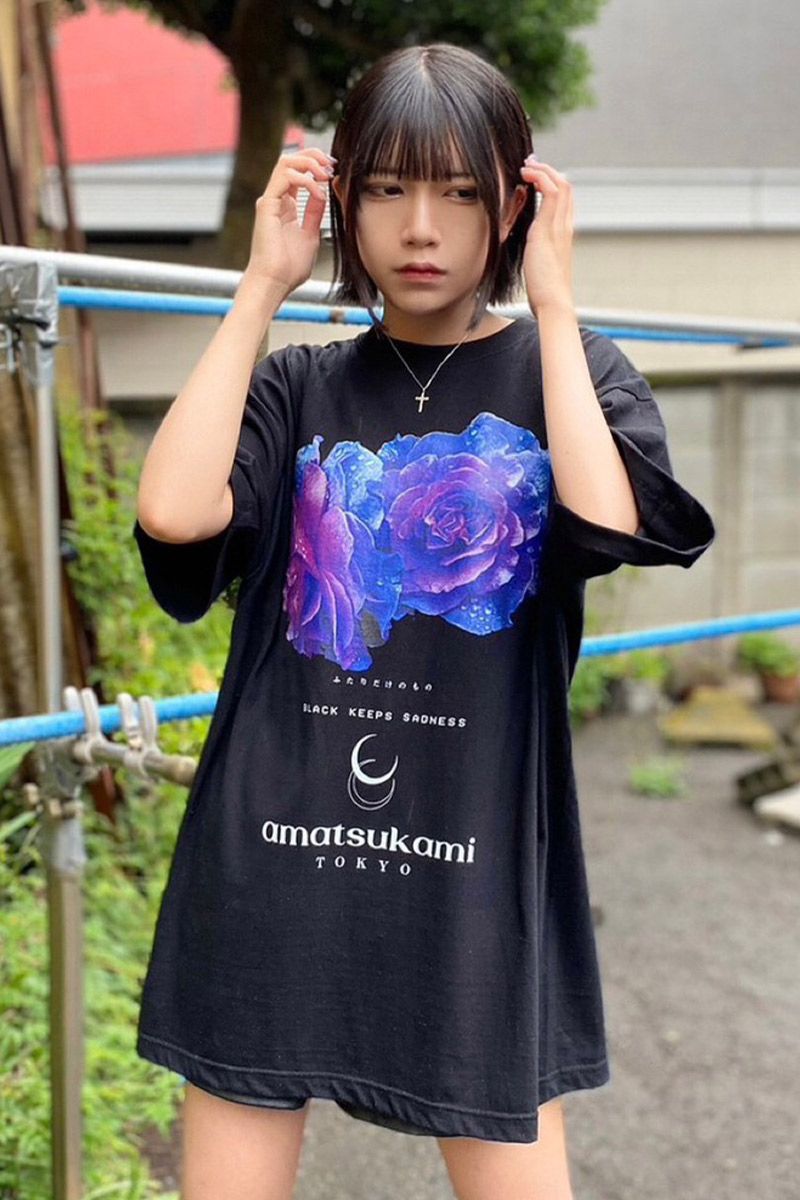 A}cJ~ JKN^Rainrose T-shirt BLACK