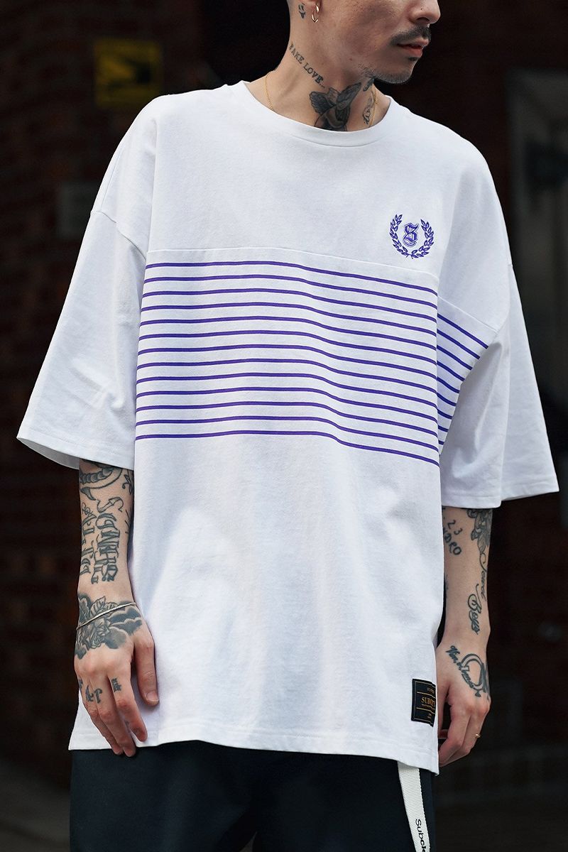 Subciety (TuTGeB) WIDE BORDER TEE WHITE