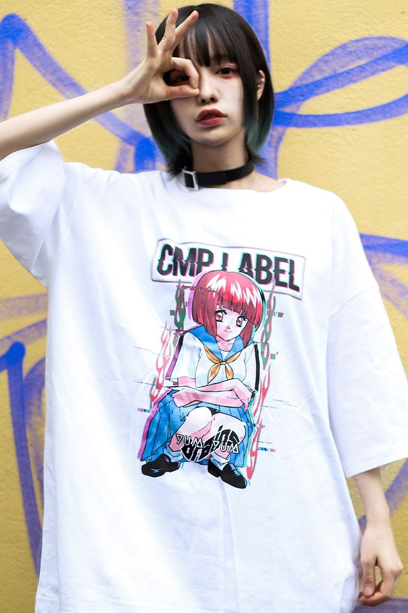 CMP LABEL (V[Gs[[x)@SAILORgirl oversized T-shirtiyam-yamBRAINSj