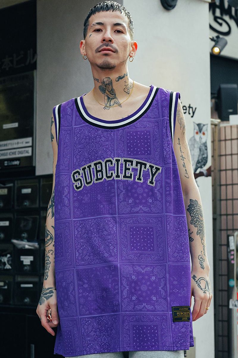 Subciety (TuTGeB) PAISLEY GAME SHIRT PURPLE