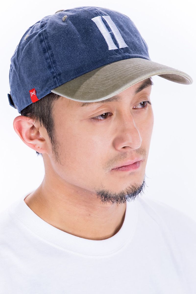 HEDWiNG (ヘドウィグ) Two Tone Ball Cap BLUExKHAKI