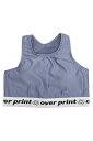 over print (オーバープリント) Half Top BLUEGRAY