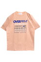 over print (オーバープリント) WEATHER Tee CORAL PINK