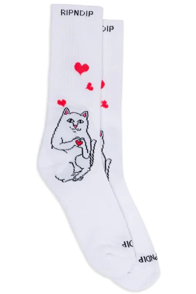 RIPNDIP (bvfBbv) Nermal Loves Socks WHITE