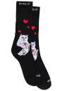 RIPNDIP (bvfBbv) Nermal Loves Socks BLACK