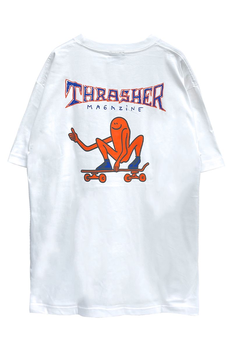 THRASHER (XbV[) Gonz Thumbs Up S/S T-SHIRTS WHITE