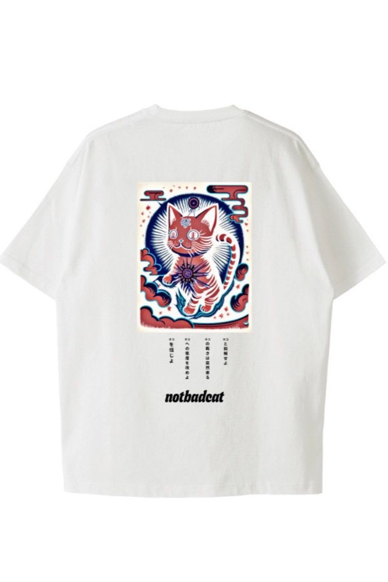 NOTBADCAT (mbgobhLbg) lR_l SS Tee@White