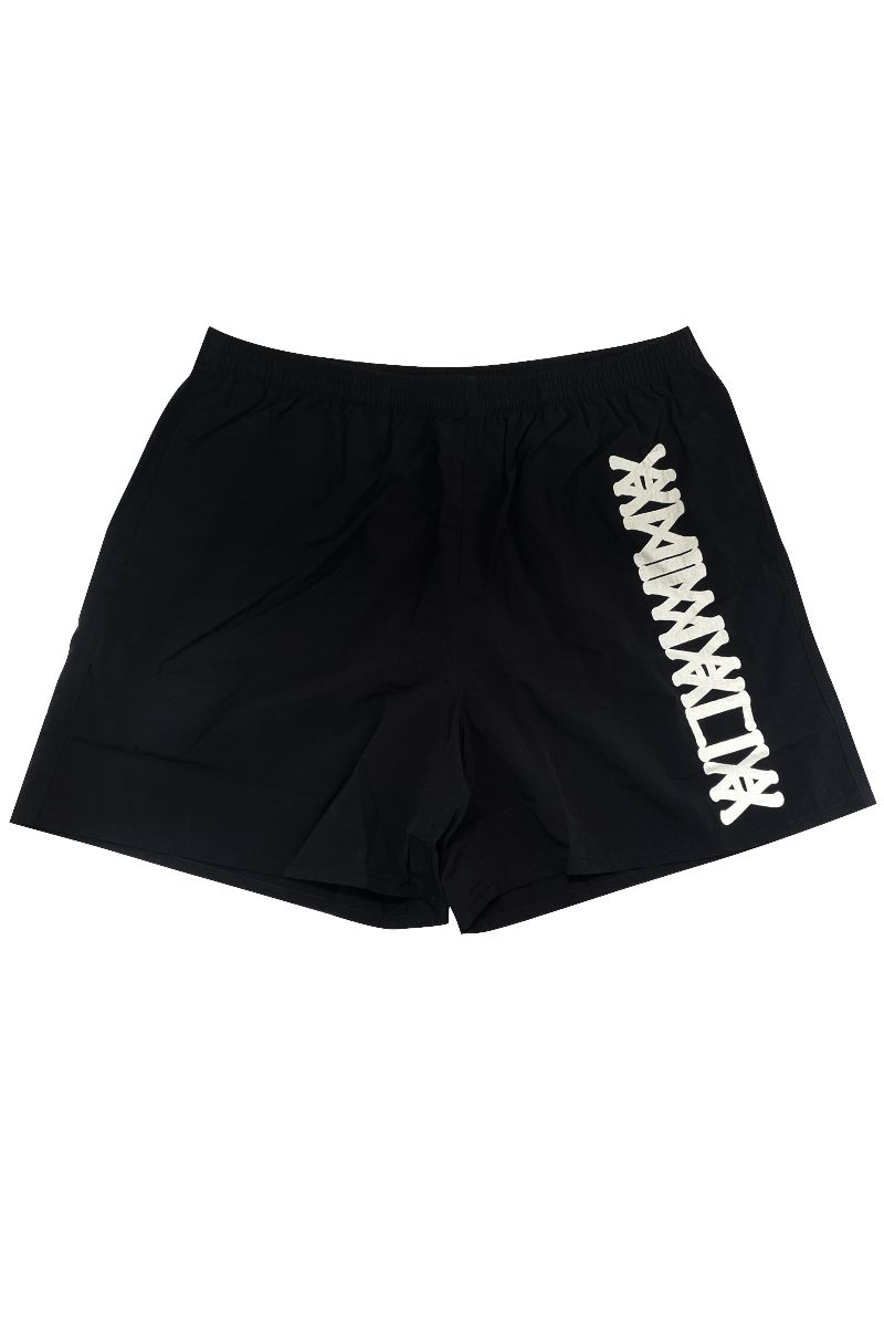 ANIMALIA (Aj}A) EASY NYLON SHORTS BLACK