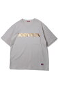 ANIMALIA (アニマリア) HEAVY S/S TEE-FOIL PRINT LOGO GRAGE