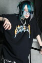DI:VISION (ディヴィジョン) BURNED LOGO Tee BLACK