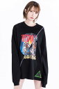 HEDWiNG (ヘドウィグ) C/C Out stitch L/S T-shirt BLACK