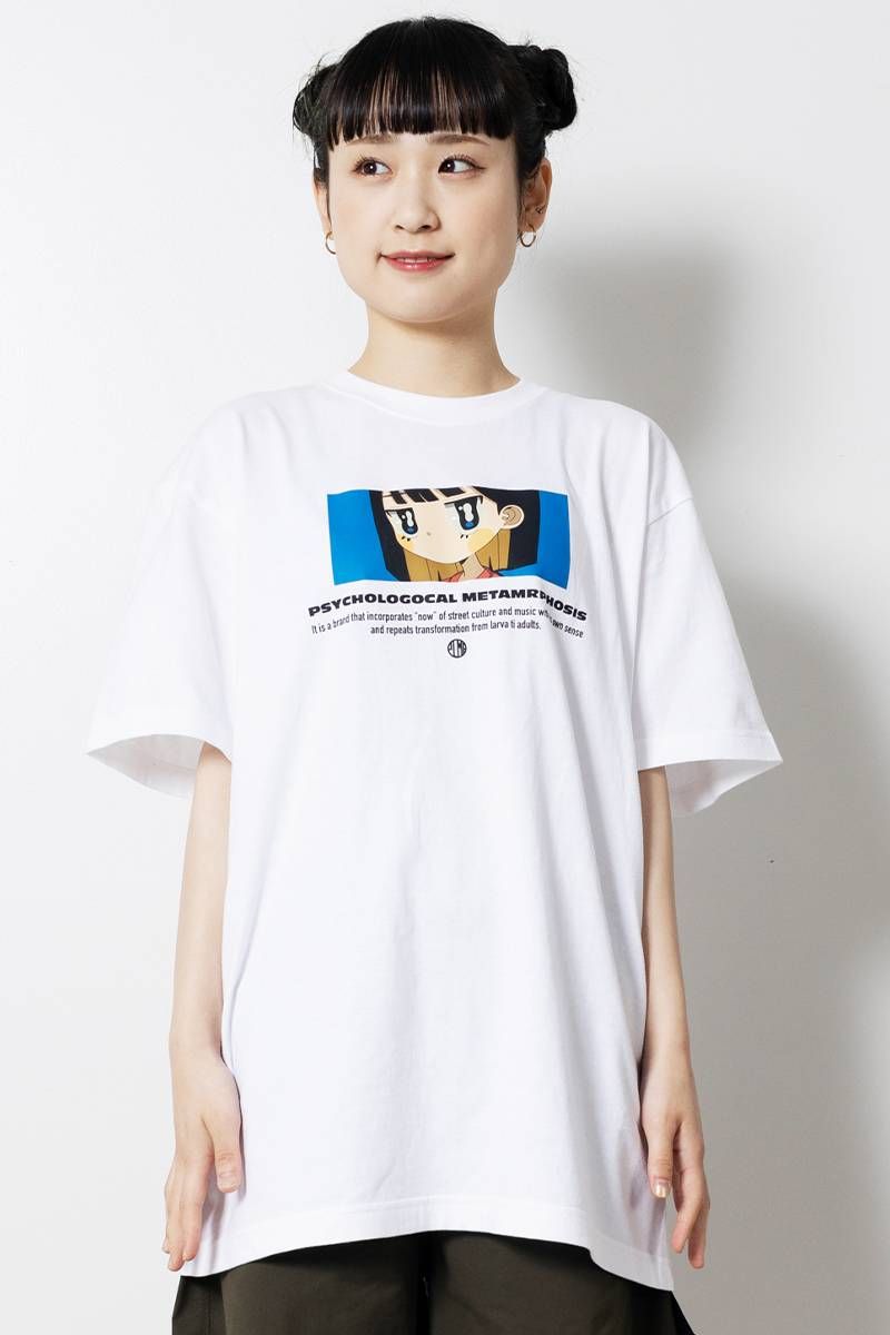 Gurin. ~PSYCHOLOGICAL METAMORPHOSIS EYES TEE WHITE