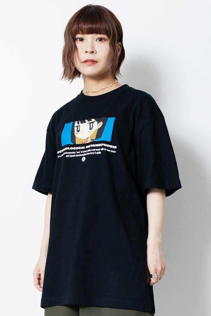 Gurin. ~PSYCHOLOGICAL METAMORPHOSIS EYES TEE BLACK