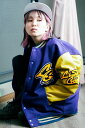 LiSA x GoneR Stadium Jumper Gold/Navy