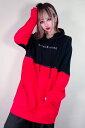 NieR (ニーア) 切り離し可能BICOLOR 5ZIP PARKA【RED×BLACK】