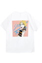 SCENE TOKYO (シーントウキョウ) Retro girl Tee WHITE