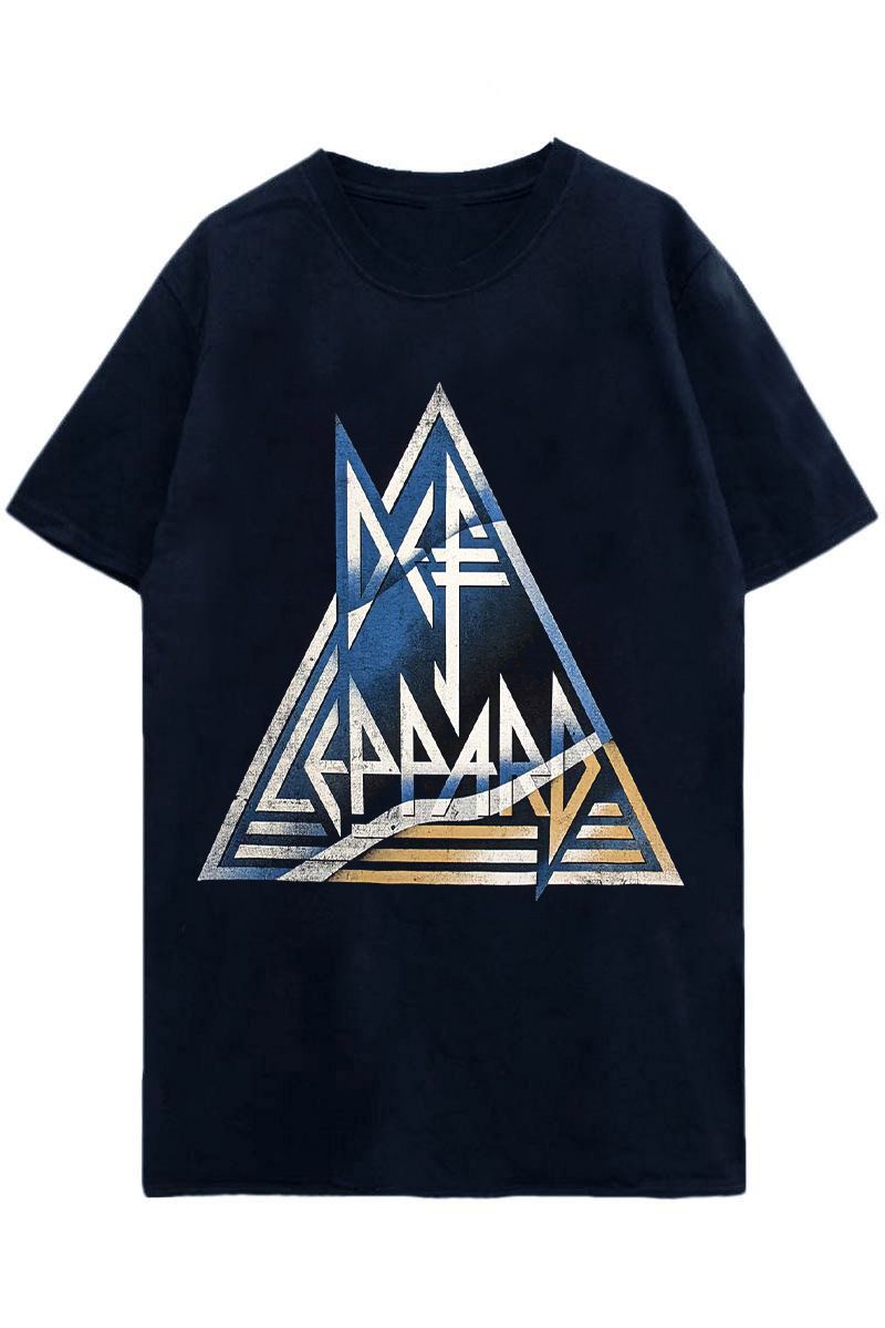 DEF LEPPARD UNISEX T-SHIRT: TRIANGLE LOGO