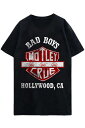 MOTLEY CRUE UNISEX T-SHIRT: BAD BOYS SHIELD
