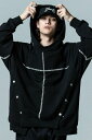 glamb (グラム) GB0323/CS10 : Cross Stitch Hoodie / クロスステッチフーディ Black