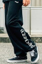 Subciety (サブサエティ) CREST SWEAT PANTS BLACK