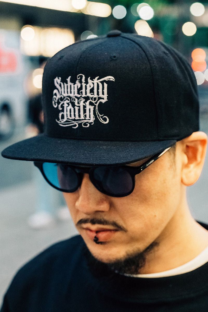 Subciety (TuTGeB) SNAPBACK CAP-faith- BLACK/WHITE