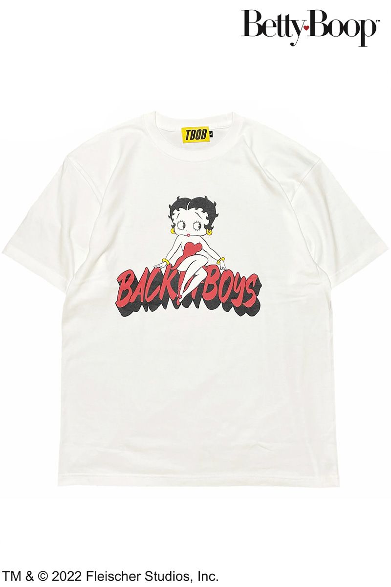 TheBackOfBoys(UobNIu{[CY) TBOB~BettyBoop?? TEE WHITE