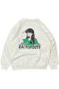 TheBackOfBoys(ザバックオブボーイズ) Glasses Girls Crewneck Sweat WHITE