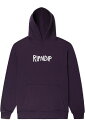 RIPNDIP (リップンディップ) RIPNDIP RUBBER LOGO HOODIE DARK PURPLE