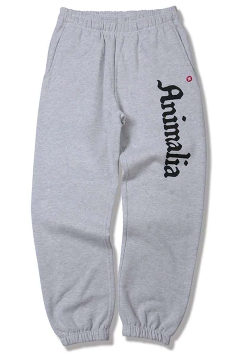 ANIMALIA (Aj}A) 12 oz HEAVY SWEATPANTS - Legendary Logo GRAY