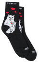 RIPNDIP (bvfBbv) NERMAL LOVES MID SOCKS (BLACK)