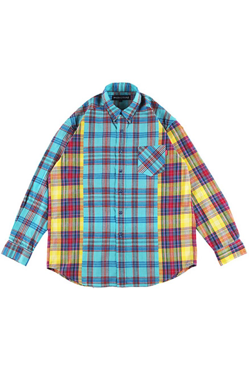 ROLLING CRADLE (󥰥쥤ɥ) CANDY CHECK SHIRT / BLUE-YELLOW