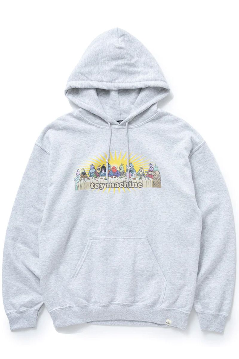 TOY MACHINE (トイマシーン) LAST SUPPER SWEAT PARKA ASH GRAY