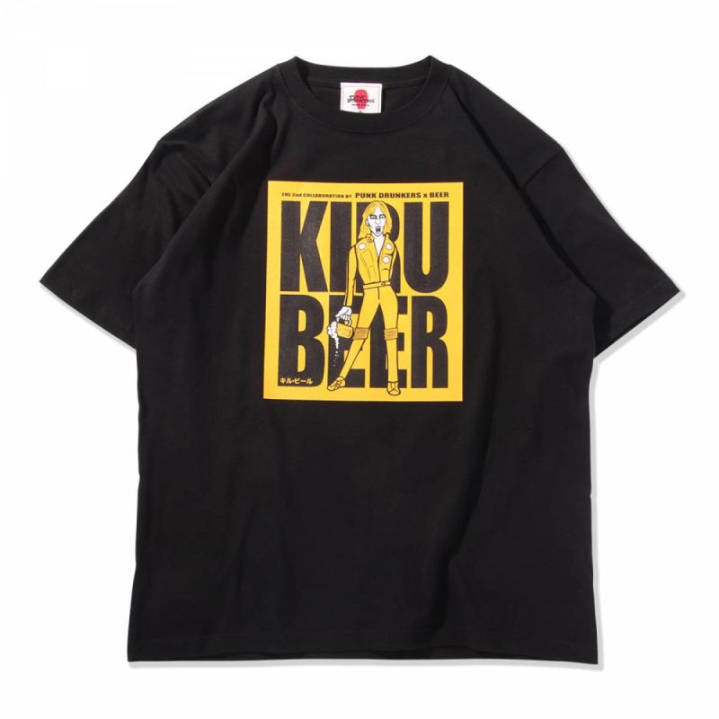 PUNK DRUNKERS パンクドランカーズ ［PDSxBEER］着るBEER.TEE - BLACK