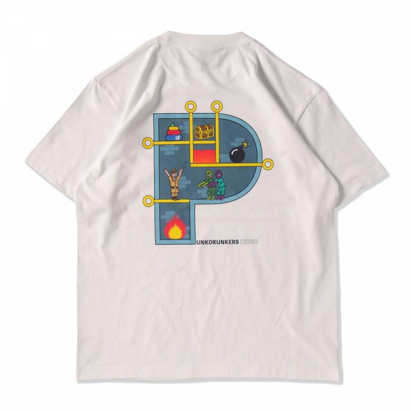 PUNK DRUNKERS(pNhJ[Y)@sQ[TEE - WHITE