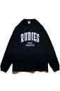 RUDIE'S (ルーディーズ) BLOCK COLLEGE BIGSILHOUETTE LSTEE BLACK