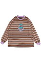 ROLLING CRADLE (ローリングクレイドル) STRAWBERRY BORDER LONGSLEEVE BROWN