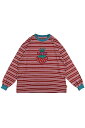 ROLLING CRADLE (ローリングクレイドル) STRAWBERRY BORDER LONGSLEEVE BURGUNDY